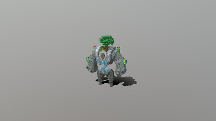 RockGolem 3D Model