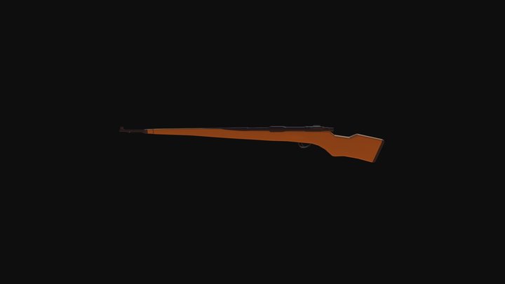 Lowpoly Kar98 Model 3D Model