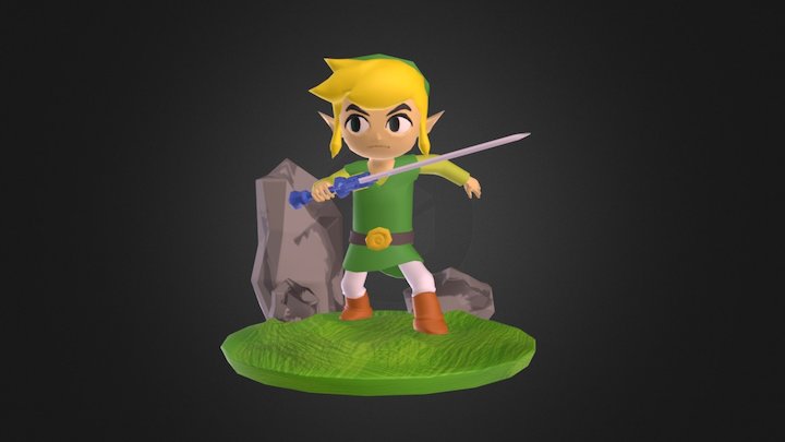 LINK TOON (low poly) 3D Model