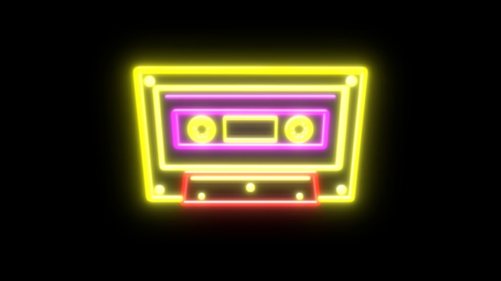 cassete neon