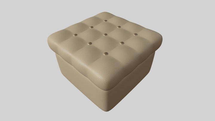 Leather pouf sofa - duplicated version
