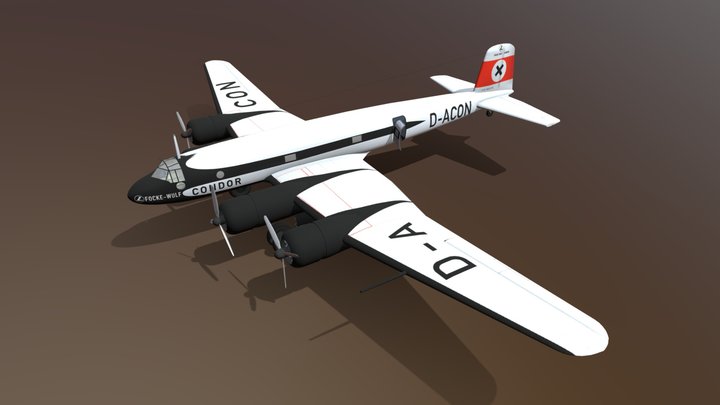 Focke-Wulf Fw 200 – Modello 3D gratuito STL
