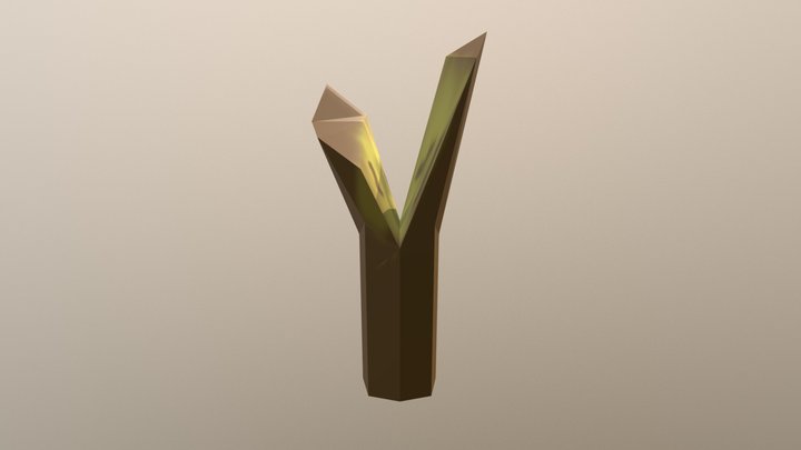 Tronco quebrado 3D Model