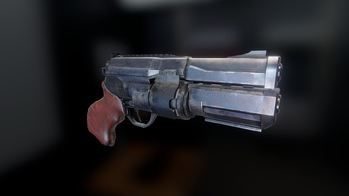 Himalaya Heavy Revolver 3D Model