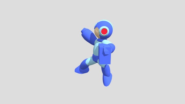 Mega Man color 3D Model