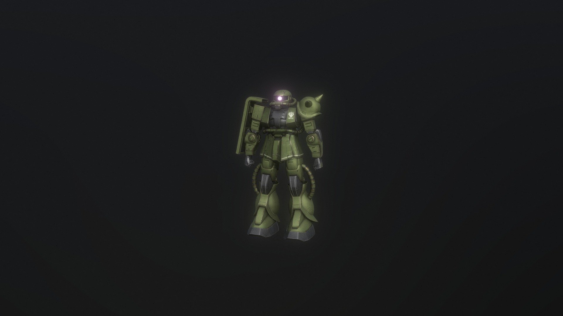 Gundam - MS-06 Zaku II - 3D model by Aidan McEwan (@aidanmcewan ...