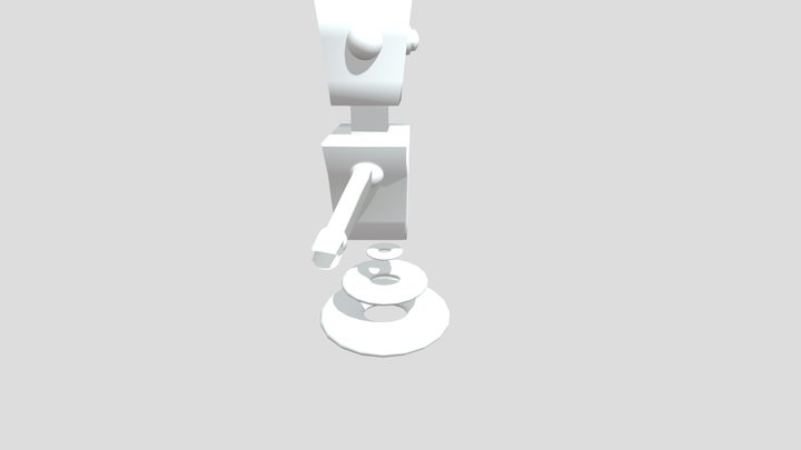Robot Attack Animation 3D Model