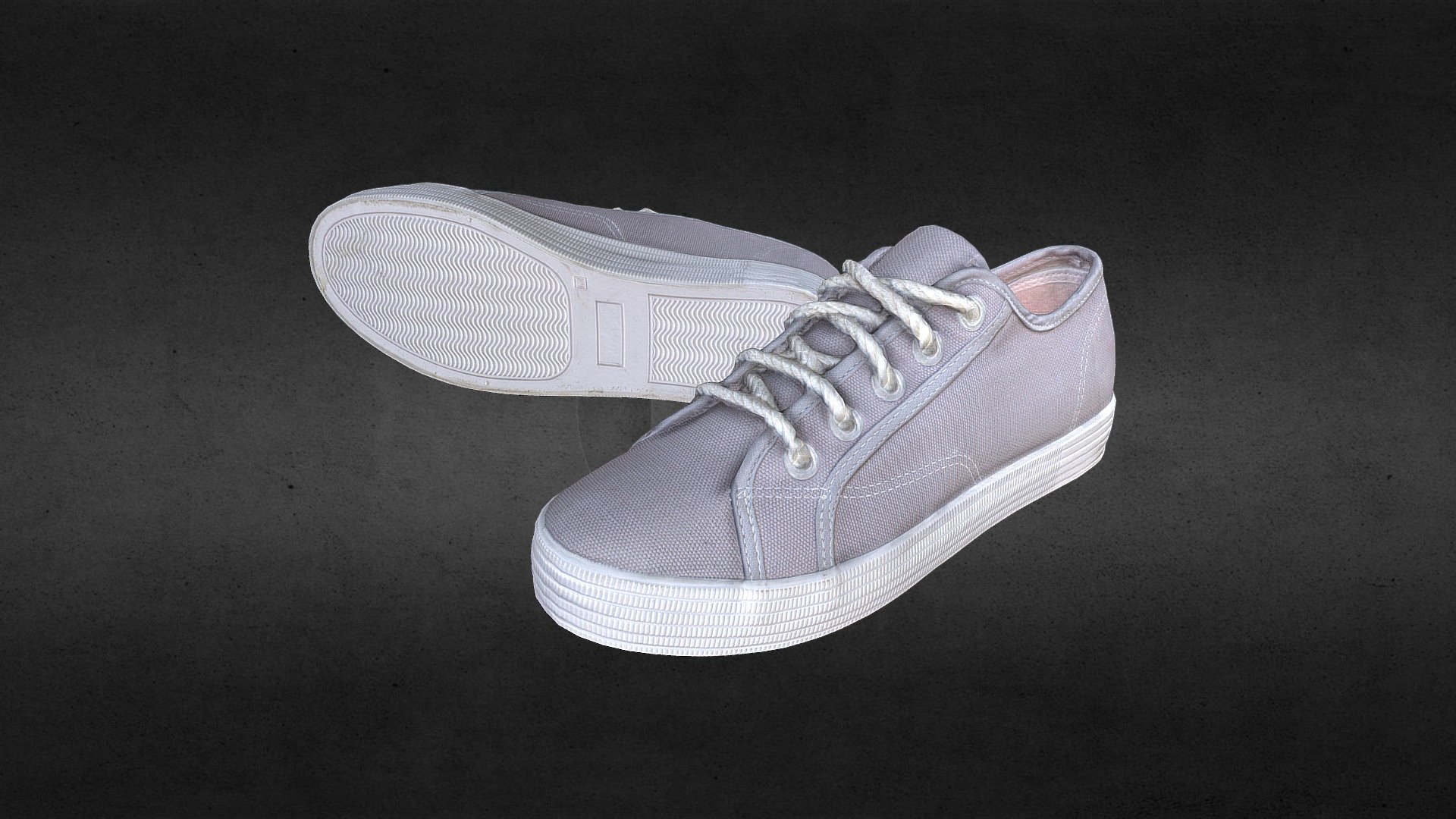 Casual shoes low poly