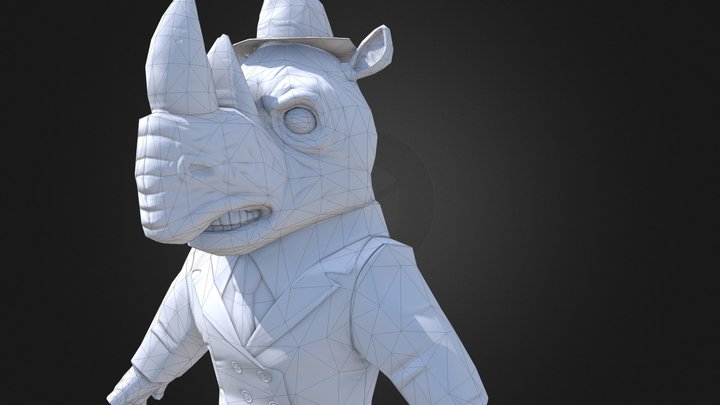 Rhino_lowpoly 3D Model