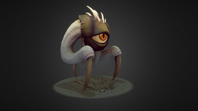 Eyeball Creature 3D Model