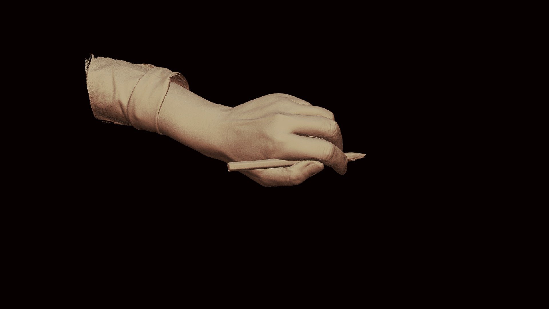 Tripod Hand gestures FAST 3D scanned within 10S - 3D model by Thunk3D ...