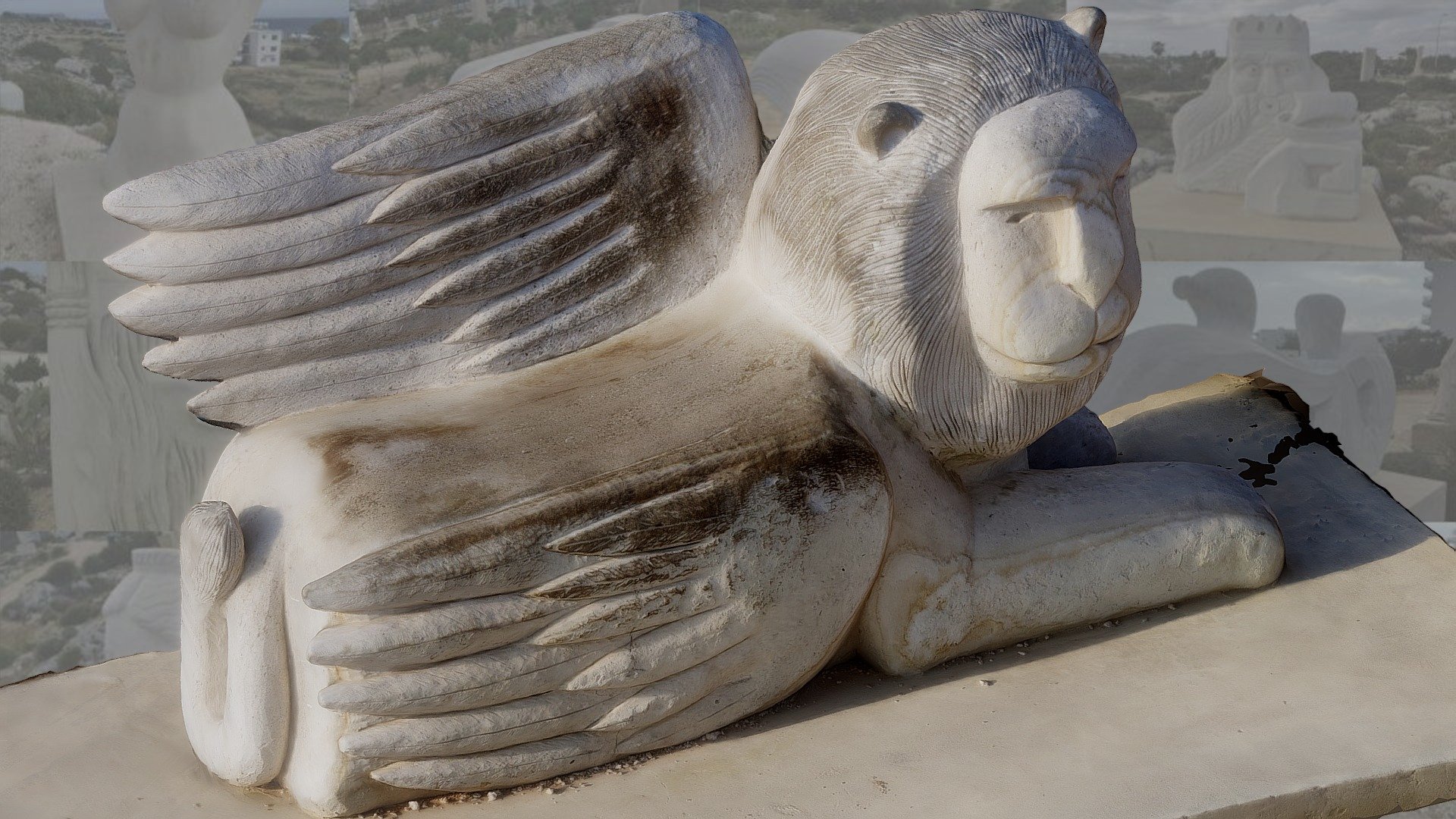 The Protector Lion - Ayia Napa's sculpture park - 3D model by AI ...