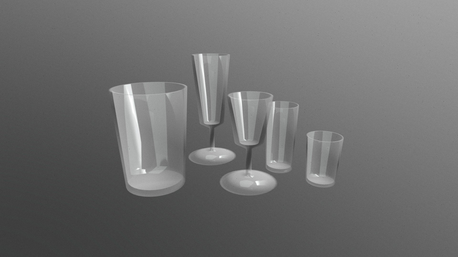 Assorted Glassware - Download Free 3D model by AidenM6901 [3d42fcc ...