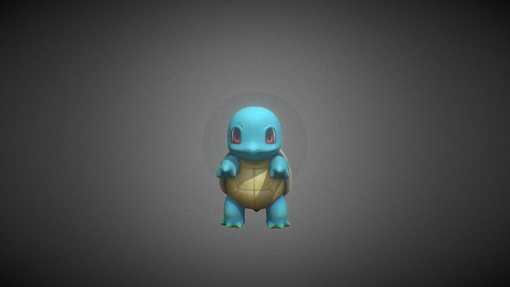 Wii - Super Smash Bros Brawl - Squirtle 3D Model