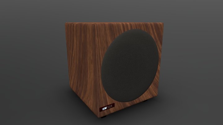 5.1 Woodgrain Surround - Subwoofer 3D Model