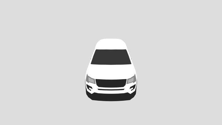Low-Poly 2018 Ford Explorer 3D Model