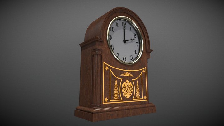 Classic Clock 3D Model