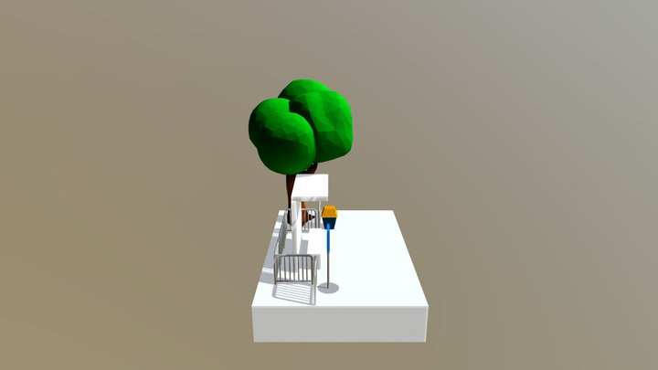 Bus Stop(Prototype 4) 3D Model