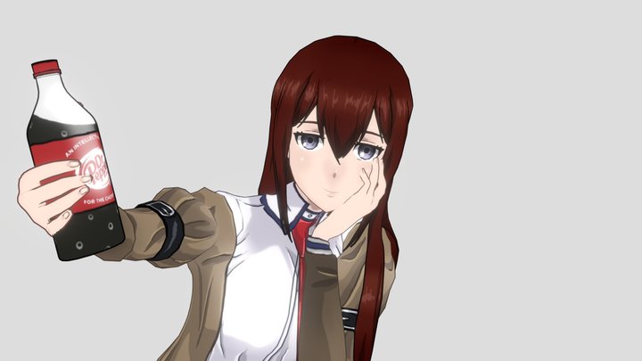 Kurisu Makise - STEINS-GATE Anime Figurine for 3D Printing