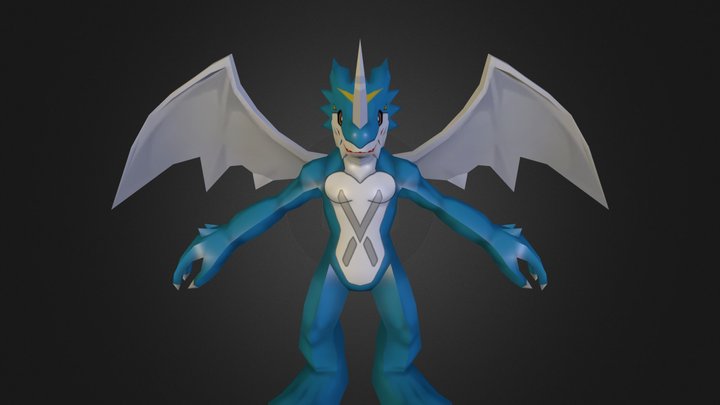 PC Computer - Digimon Masters - Ex Veemon 3D Model