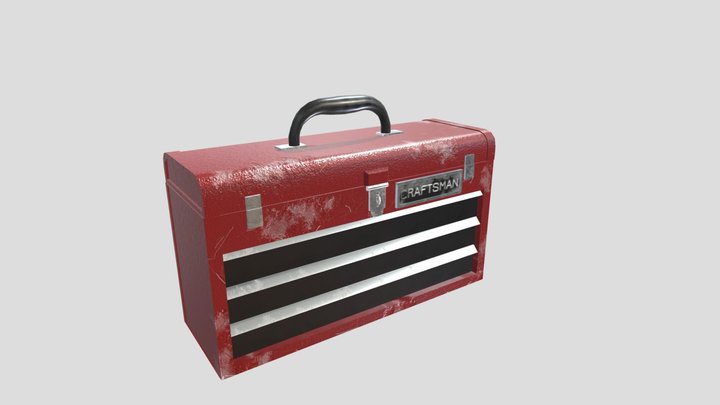 red toolbox 3D Model