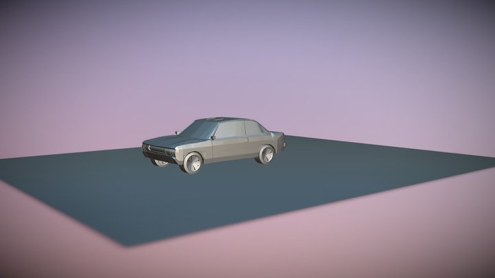 Low poly 3d car 3D Model
