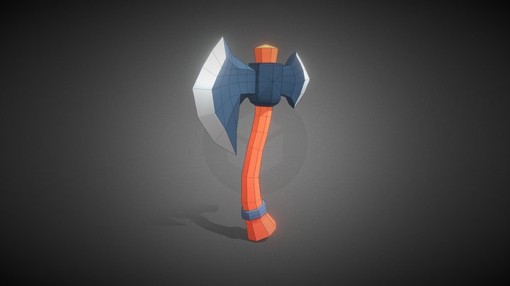 Stylized | Low Poly | Axe 3D Model