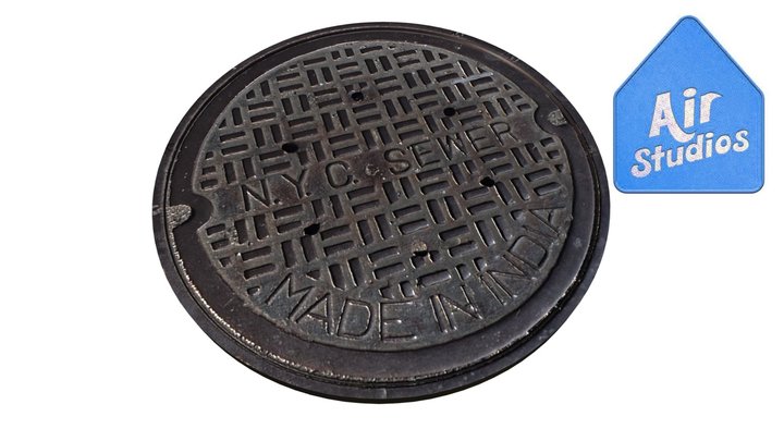 NYC Manhole Cover 3D Model