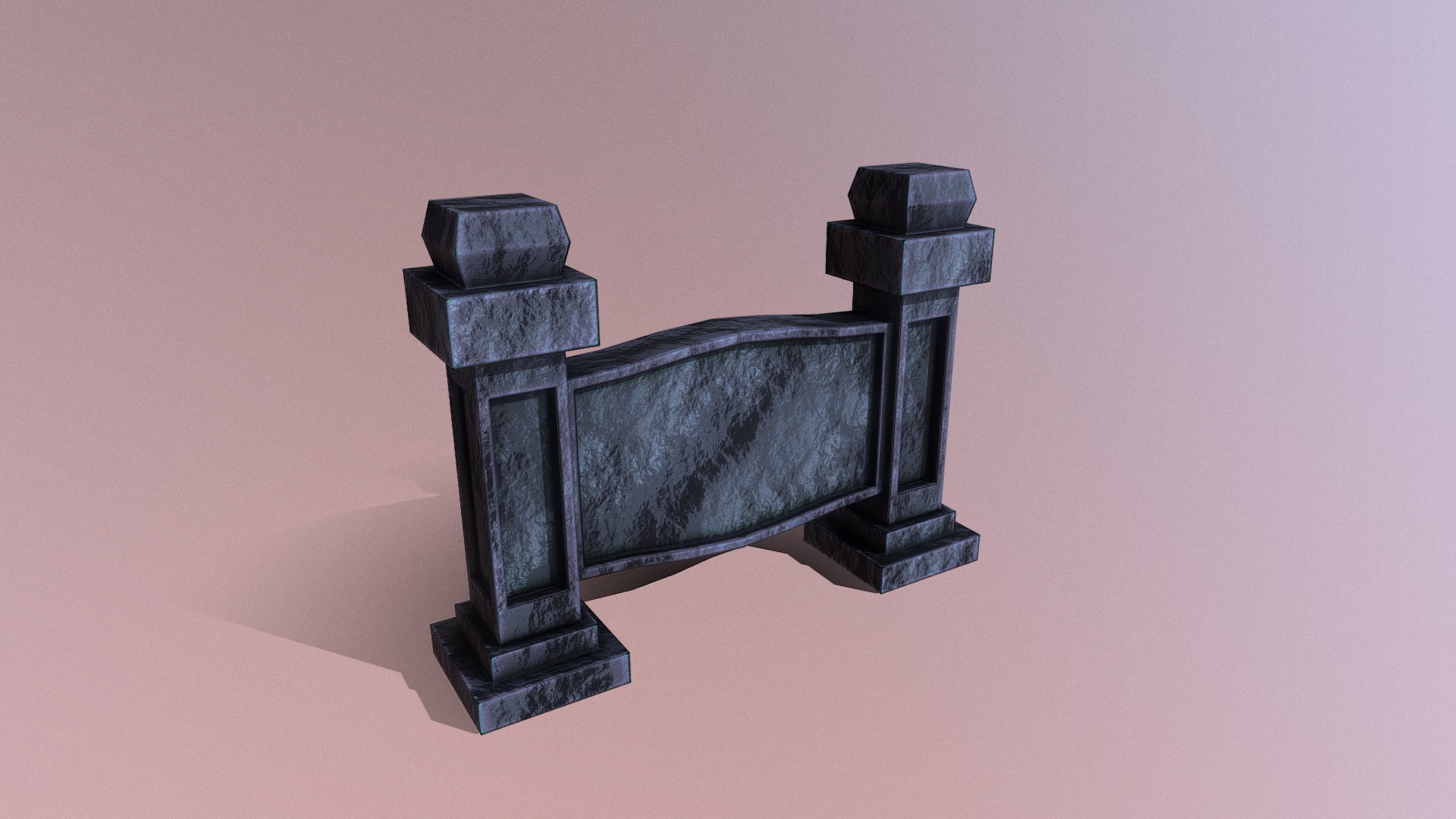 3D model Engraving Pillar - This is a 3D model of the Engraving Pillar. The 3D model is about a couple of metal objects.