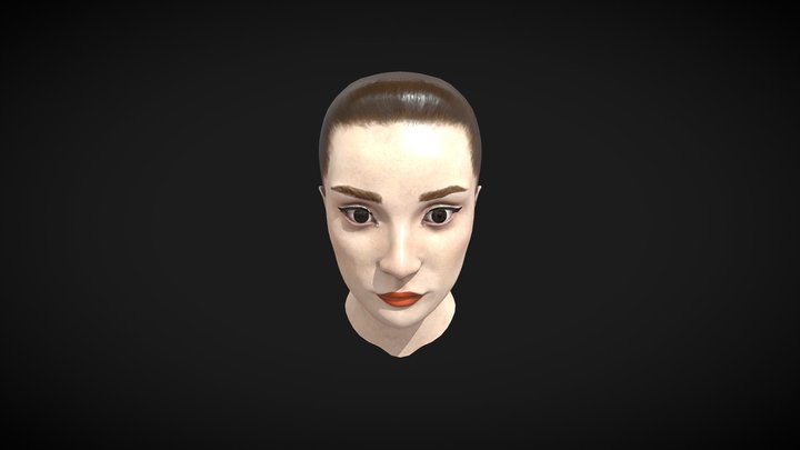 Audrey Hepburn Bust 3D Model