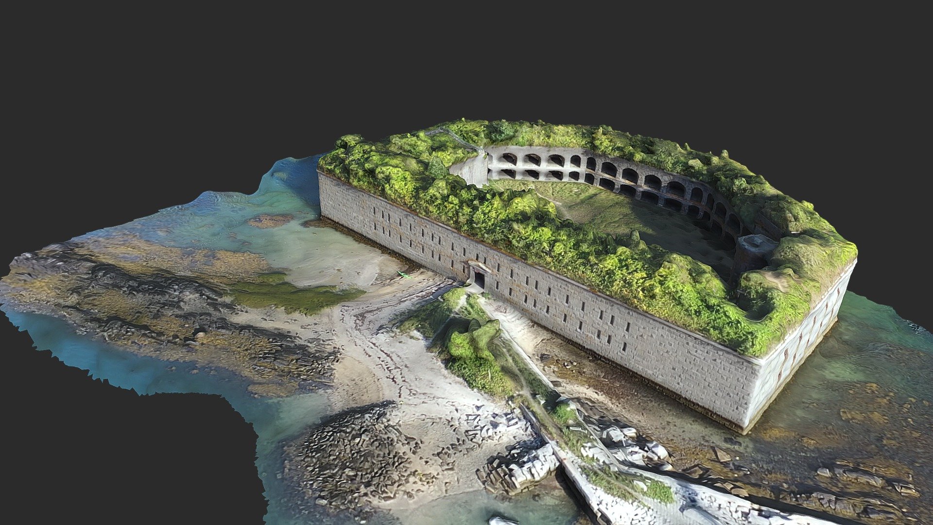 Fort Gorges -  Casco Bay, Maine | Drone 3D Scan