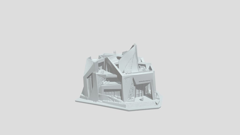 Architectural model of Museo Enns