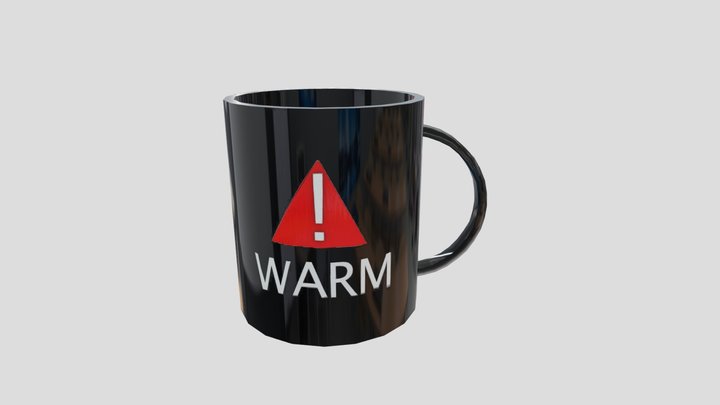 Danger Coffee Mug 3D Model