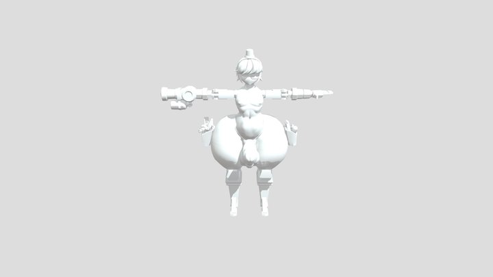 dell spencer femboy blue 3D Model