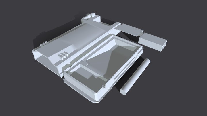 Sci Fi Cig Set Seperated 3D Model