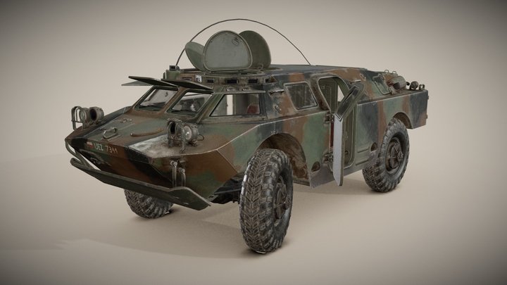 Playeruknown's Battlegrounds: BRDM 2 3D Model