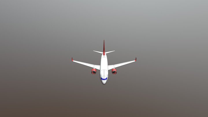 Boeing 737 800 Geometry 3D Model
