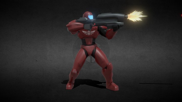 Personaje Serie Fuerza Abusiva 3D Model