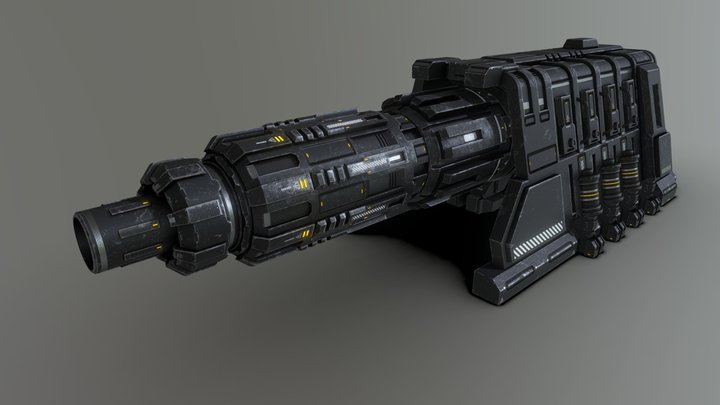 Heavy Infiltrator cannon – Free 3D Model STL
