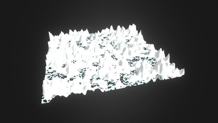 Procedural Snow Map Geometry Nodes 3D Model