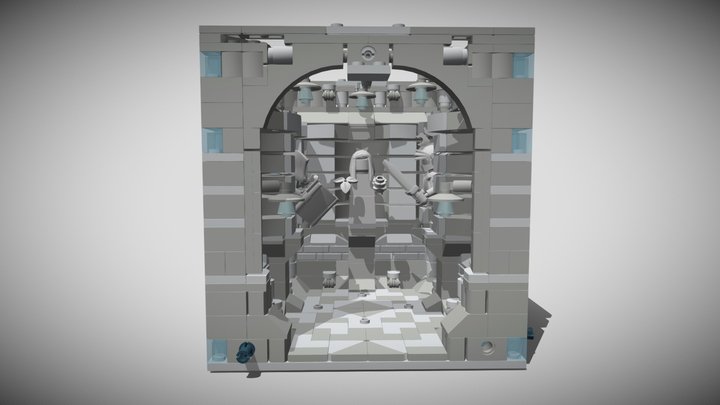Lego Modular Maze - Dead End 3D Model