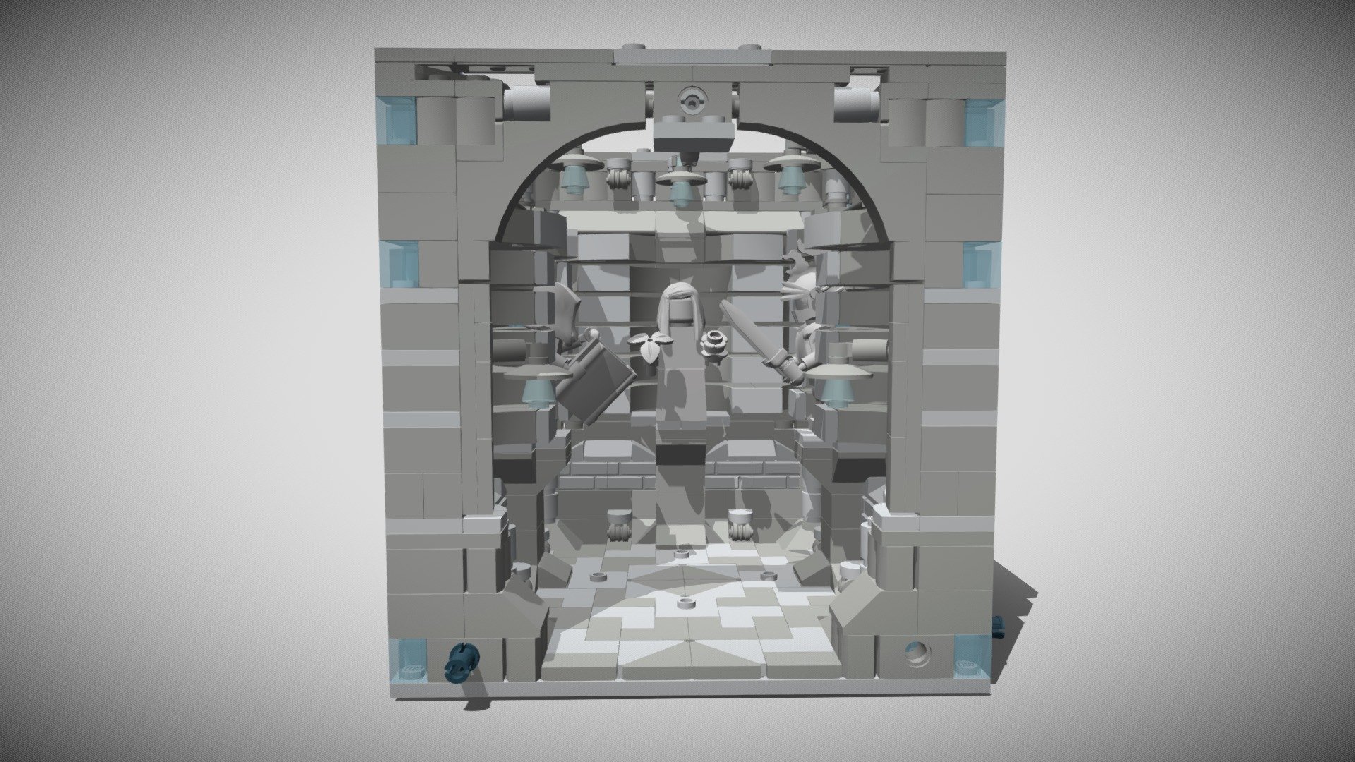 Lego Modular Maze - Dead End - 3D model by olsen.writes [3d5aa86 ...