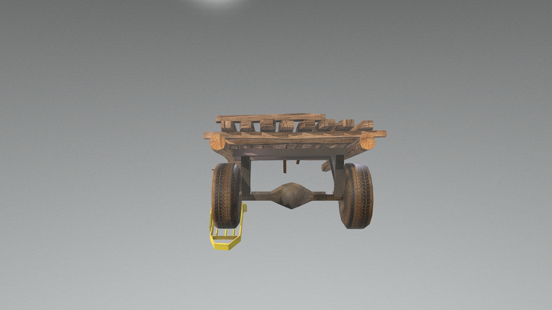 3D model Cart - This is a 3D model of the Cart. The 3D model is about a toy vehicle on a grey surface.