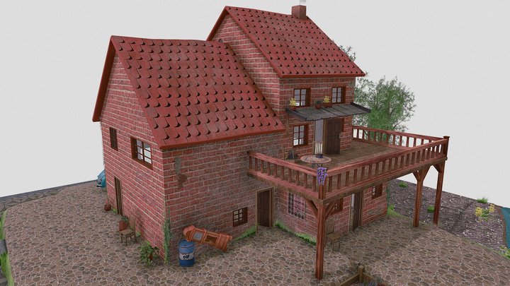 DAE_Diorama_Grandma's_house 3D Model