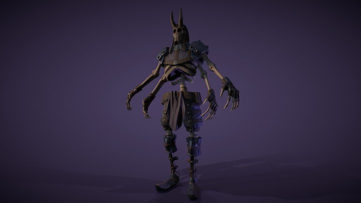Hecatossis - Dead Skeleton 3D Model