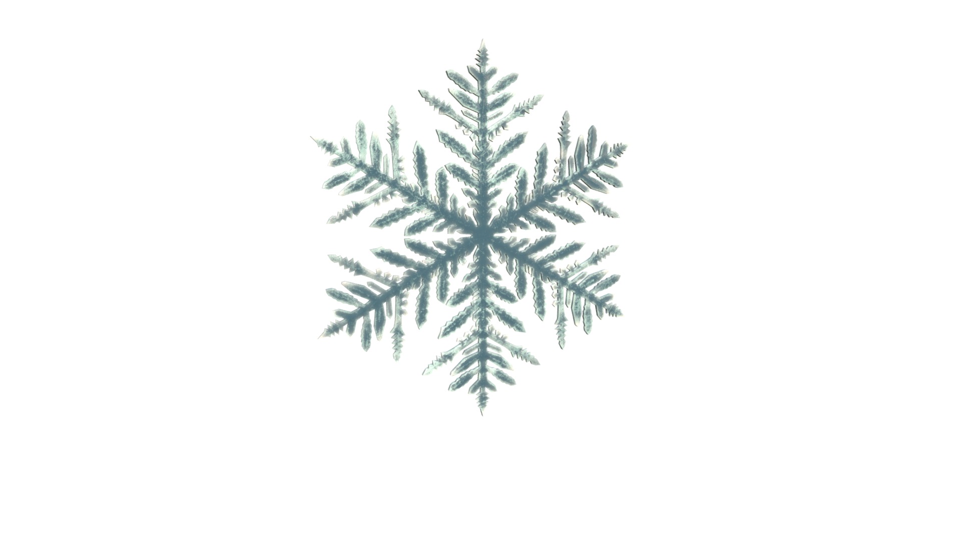 3D model snowflake - This is a 3D model of the snowflake. The 3D model is about a tree with snow on it.