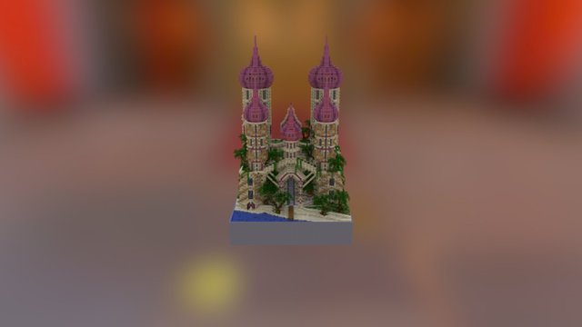 Desert Palace Of Pink 3D Model