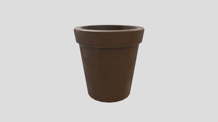 Old Flower Pot 3D Model
