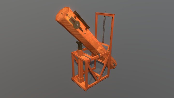 Telescopio di William Herschel, 1790 3D Model
