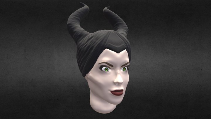 Maleficent Head Sculpt 3D Model